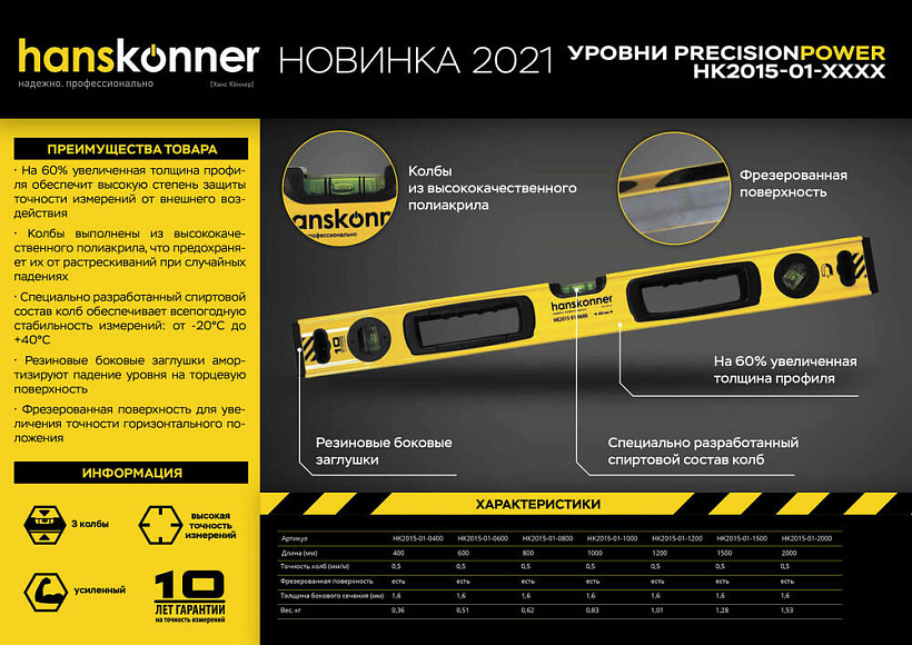 uroven_400_mm_frezerov_magnitnyy_2_glazka_tochnost_05mmm_hanskonner